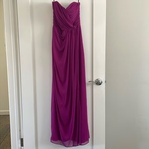 Plum Evening Bridesmaid or Prom Dress Size 6L